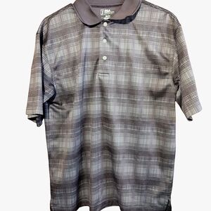 PGA Tour Men's Lavender Golf Polo Shirt Short Sleeve M Office Spring Casual